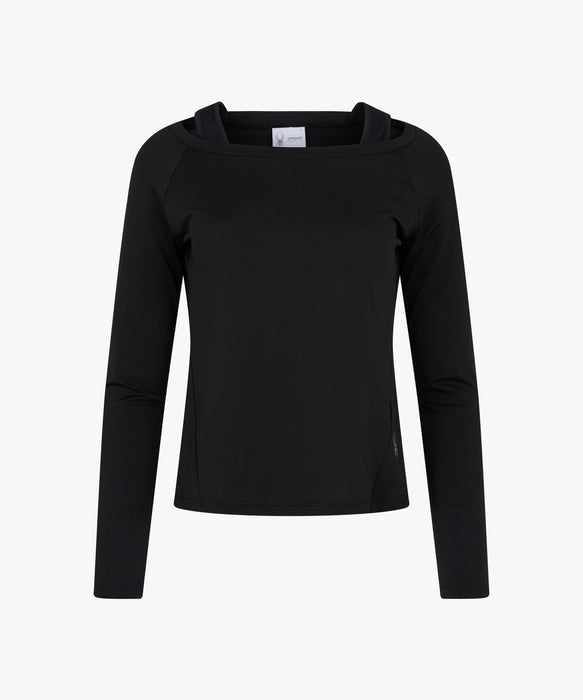 SPYDER ウィメンズ ROUND NECK LONG T-SHIRTS ロンT 【2026年秋冬モデル】 BLK / M