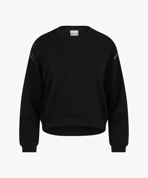 SPYDER ウィメンズ ROUND NECK LONG T-SHIRTS ロンT 【2026年秋冬モデル】 BLK / L