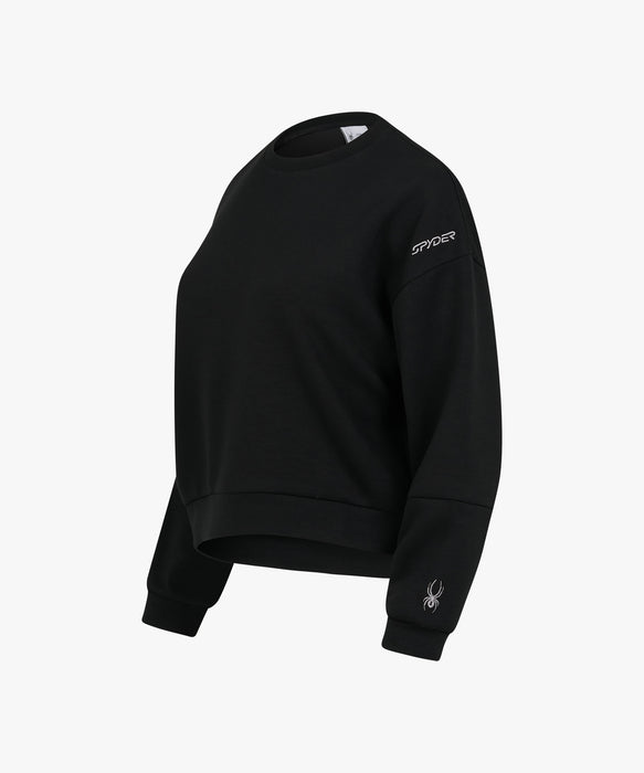 SPYDER ウィメンズ ROUND NECK LONG T-SHIRTS ロンT 【2026年秋冬モデル】 BLK / L