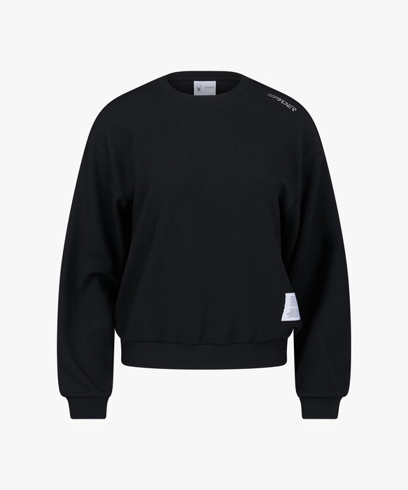 SPYDER ウィメンズ ROUND NECK LONG T-SHIRTS ロンT 【2026年秋冬モデル】 BLK / L