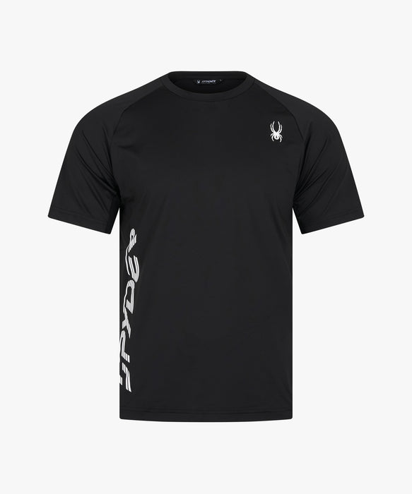 SPYDER メンズ ROUND NECK SHORT T-SHIRTS Tシャツ 【2026年秋冬モデル】 BLK / XL