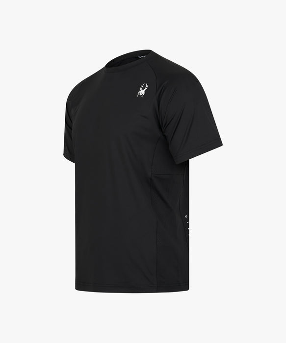 SPYDER メンズ ROUND NECK SHORT T-SHIRTS Tシャツ 【2026年秋冬モデル】 BLK / XL