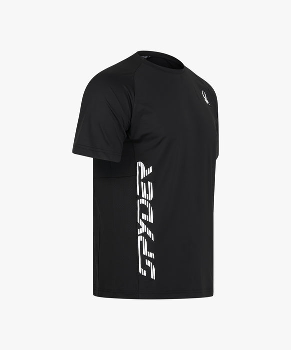 SPYDER メンズ ROUND NECK SHORT T-SHIRTS Tシャツ 【2026年秋冬モデル】 BLK / XL