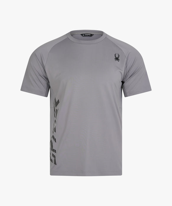 SPYDER メンズ ROUND NECK SHORT T-SHIRTS Tシャツ 【2026年秋冬モデル】 GRY / XL