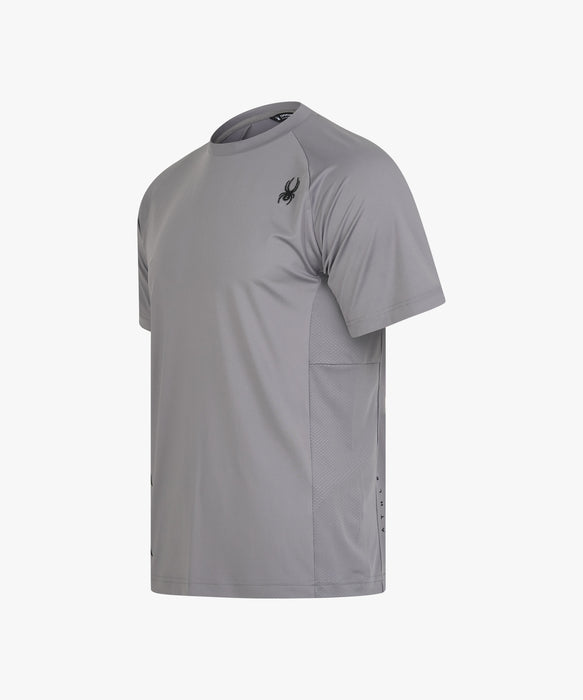 SPYDER メンズ ROUND NECK SHORT T-SHIRTS Tシャツ 【2026年秋冬モデル】 GRY / XL
