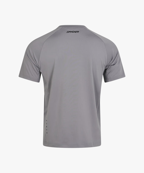 SPYDER メンズ ROUND NECK SHORT T-SHIRTS Tシャツ 【2026年秋冬モデル】 GRY / XL