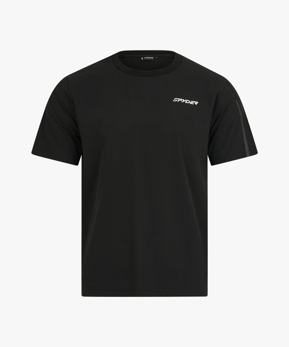 SPYDER メンズ ROUND NECK SHORT T-SHIRTS Tシャツ 【2026年秋冬モデル】 BLK / XL
