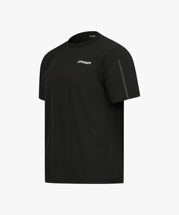 SPYDER メンズ ROUND NECK SHORT T-SHIRTS Tシャツ 【2026年秋冬モデル】 BLK / XL
