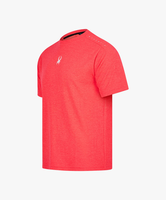 SPYDER メンズ ROUND NECK SHORT T-SHIRTS Tシャツ 【2026年秋冬モデル】 RED / XL
