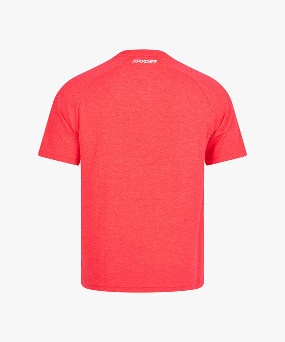SPYDER メンズ ROUND NECK SHORT T-SHIRTS Tシャツ 【2026年秋冬モデル】 RED / XL