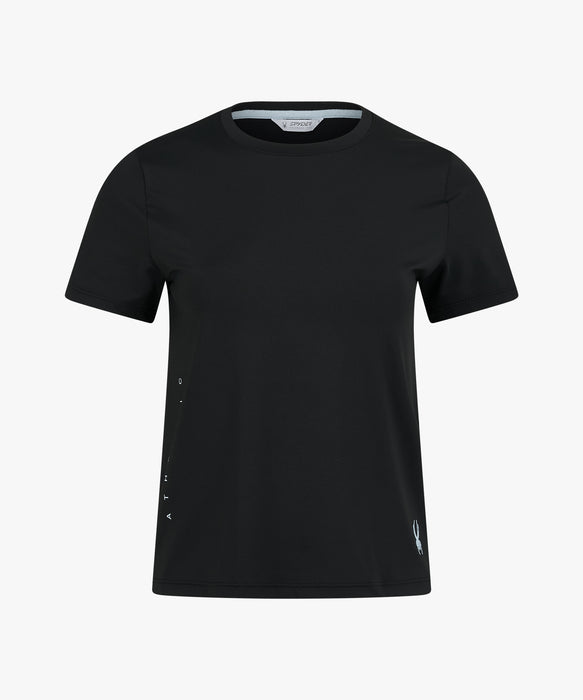 SPYDER ウィメンズ ROUND NECK SHORT T-SHIRTS Tシャツ 【2026年秋冬モデル】 BLK / M