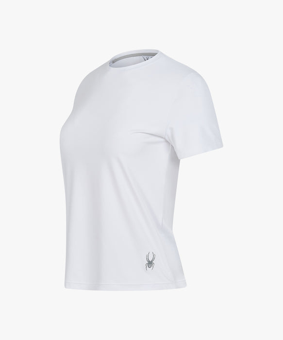 SPYDER ウィメンズ ROUND NECK SHORT T-SHIRTS Tシャツ 【2026年秋冬モデル】 WHT / M