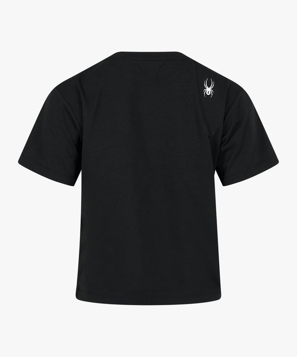 SPYDER ウィメンズ ROUND NECK SHORT T-SHIRTS Tシャツ 【2026年秋冬モデル】 BLK / M