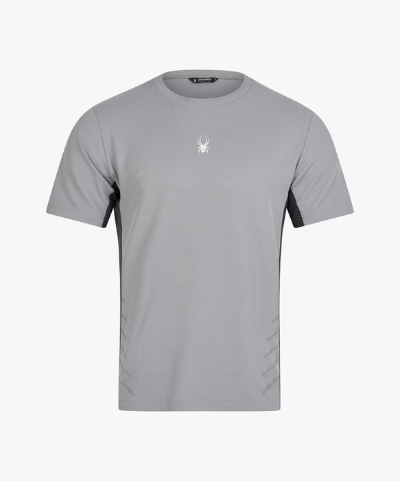 SPYDER メンズ ROUND NECK SHORT T-SHIRTS Tシャツ 【2026年秋冬モデル】 GRY / XL