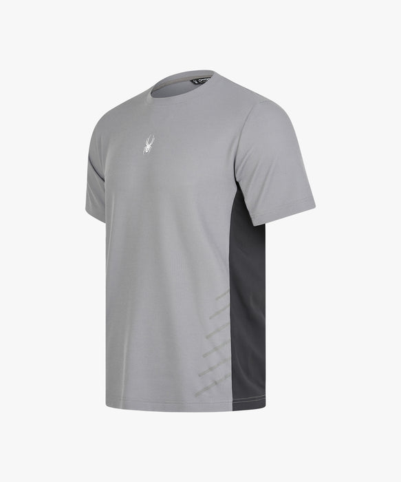 SPYDER メンズ ROUND NECK SHORT T-SHIRTS Tシャツ 【2026年秋冬モデル】 GRY / XL
