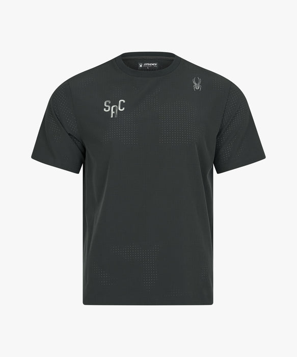 SPYDER メンズ ROUND NECK SHORT T-SHIRTS Tシャツ 【2026年秋冬モデル】 DGN / XL