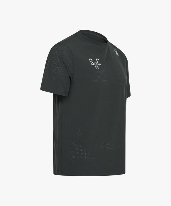 SPYDER メンズ ROUND NECK SHORT T-SHIRTS Tシャツ 【2026年秋冬モデル】 DGN / XL