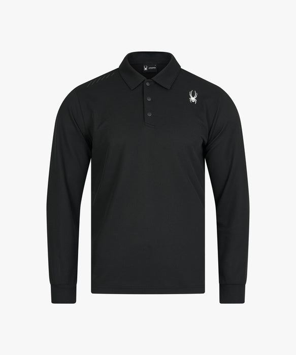 SPYDER メンズ COLLARED LONG SLEEVE SHIRTS 長袖シャツ 【2026年秋冬モデル】 BLK / XL