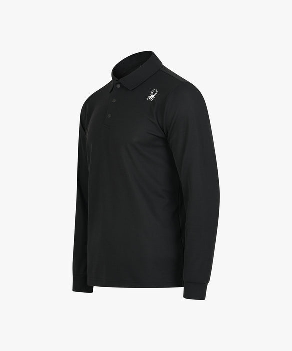 SPYDER メンズ COLLARED LONG SLEEVE SHIRTS 長袖シャツ 【2026年秋冬モデル】 BLK / XL