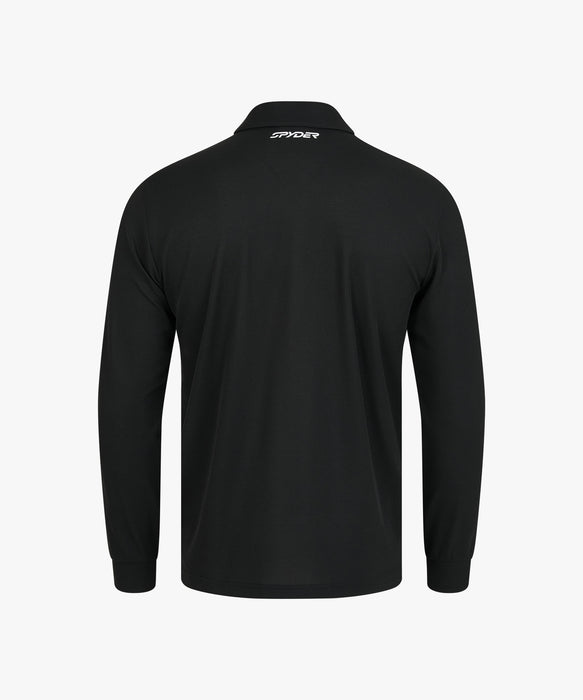 SPYDER メンズ COLLARED LONG SLEEVE SHIRTS 長袖シャツ 【2026年秋冬モデル】 BLK / XL