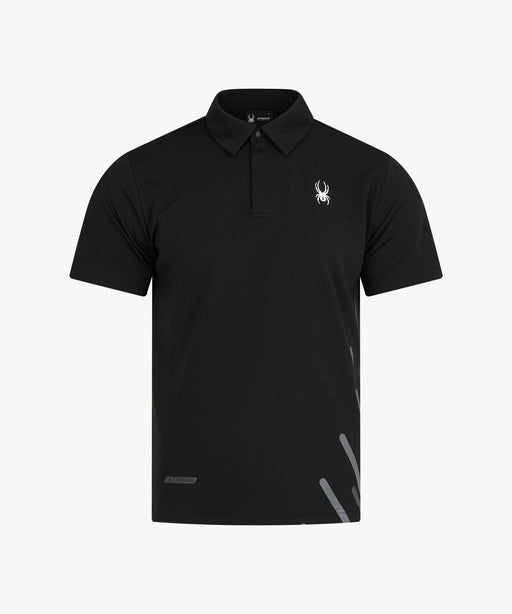 SPYDER メンズ COLLARED SHORT SLEEVE SHIRTS 半袖シャツ 【2026年秋冬モデル】 BLK / XL