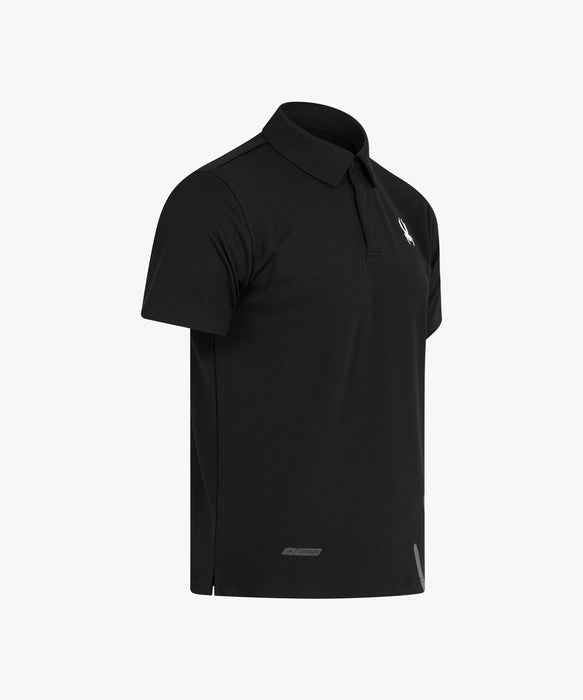 SPYDER メンズ COLLARED SHORT SLEEVE SHIRTS 半袖シャツ 【2026年秋冬モデル】 BLK / XL