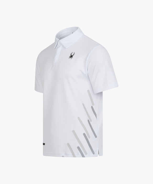 SPYDER メンズ COLLARED SHORT SLEEVE SHIRTS 半袖シャツ 【2026年秋冬モデル】 WHT / XL