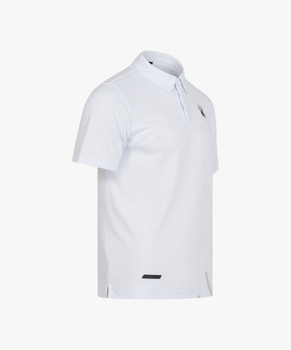 SPYDER メンズ COLLARED SHORT SLEEVE SHIRTS 半袖シャツ 【2026年秋冬モデル】 WHT / XL