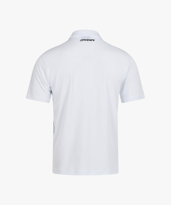 SPYDER メンズ COLLARED SHORT SLEEVE SHIRTS 半袖シャツ 【2026年秋冬モデル】 WHT / XL