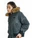 DC SHOES ウィメンズ 26 WS FUR HOOD FLIGHT JACKET ジャケット 【2026年秋冬モデル】 BLK / L