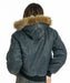 DC SHOES ウィメンズ 26 WS FUR HOOD FLIGHT JACKET ジャケット 【2026年秋冬モデル】 BLK / L