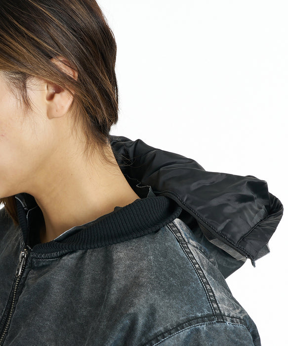 DC SHOES ウィメンズ 26 WS FUR HOOD FLIGHT JACKET ジャケット 【2026年秋冬モデル】 BLK / L