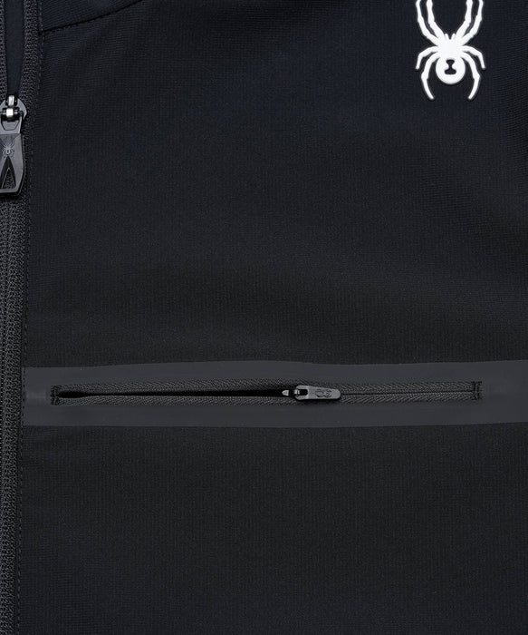SPYDER メンズ KNIT ZIP-UP TRAINING TOP スウェットジャケット 【2026年春夏モデル】 BLK / XL