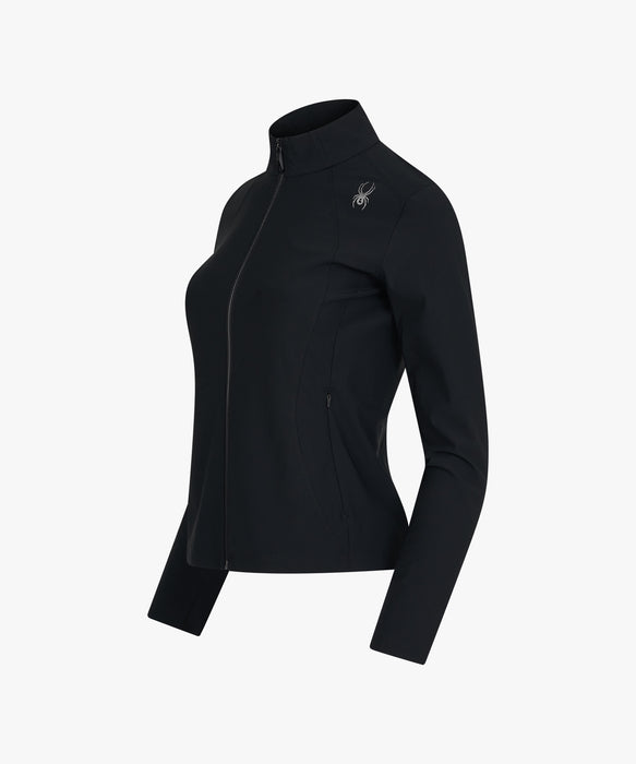 SPYDER ウィメンズ KNIT ZIP-UP TRAINING TOP スウェットジャケット 【2026年春夏モデル】 BLK / L
