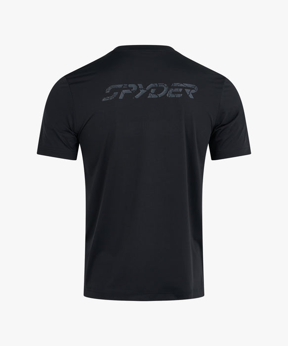 SPYDER メンズ ROUND NECK SHORT T-SHIRTS Tシャツ 【2026年春夏モデル】 BLK / XL