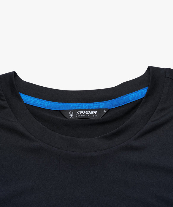 SPYDER メンズ ROUND NECK SHORT T-SHIRTS Tシャツ 【2026年春夏モデル】 BLK / XL