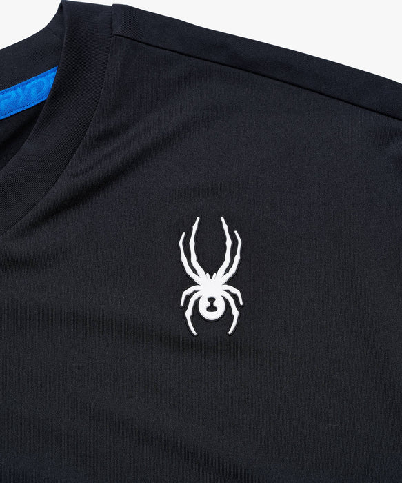 SPYDER メンズ ROUND NECK SHORT T-SHIRTS Tシャツ 【2026年春夏モデル】 BLK / XL