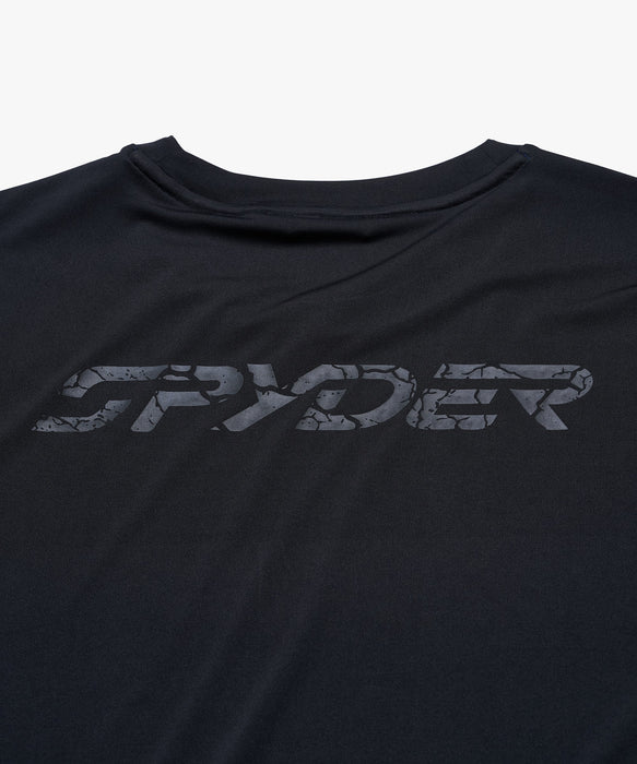 SPYDER メンズ ROUND NECK SHORT T-SHIRTS Tシャツ 【2026年春夏モデル】 BLK / XL