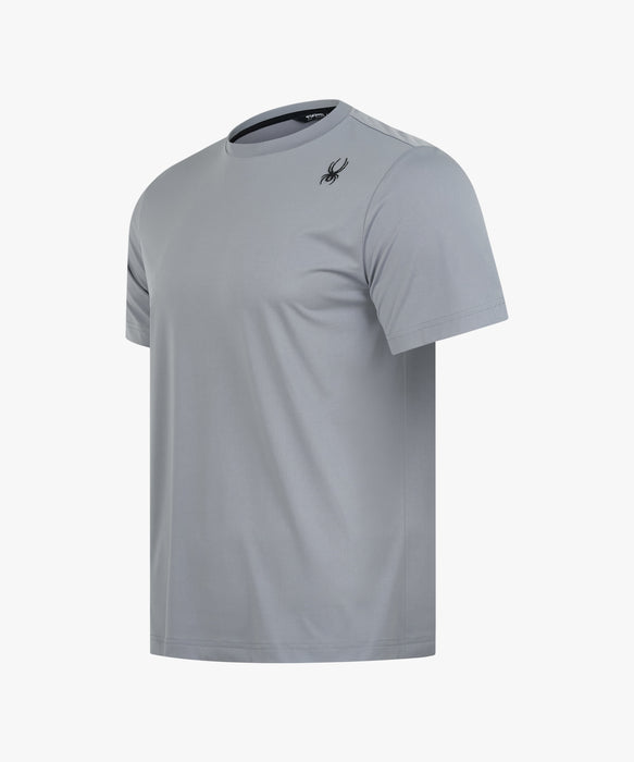 SPYDER メンズ ROUND NECK SHORT T-SHIRTS Tシャツ 【2026年春夏モデル】 GRY / XL
