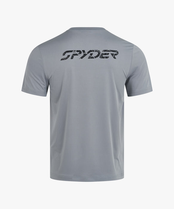 SPYDER メンズ ROUND NECK SHORT T-SHIRTS Tシャツ 【2026年春夏モデル】 GRY / XL