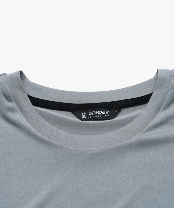 SPYDER メンズ ROUND NECK SHORT T-SHIRTS Tシャツ 【2026年春夏モデル】 GRY / XL