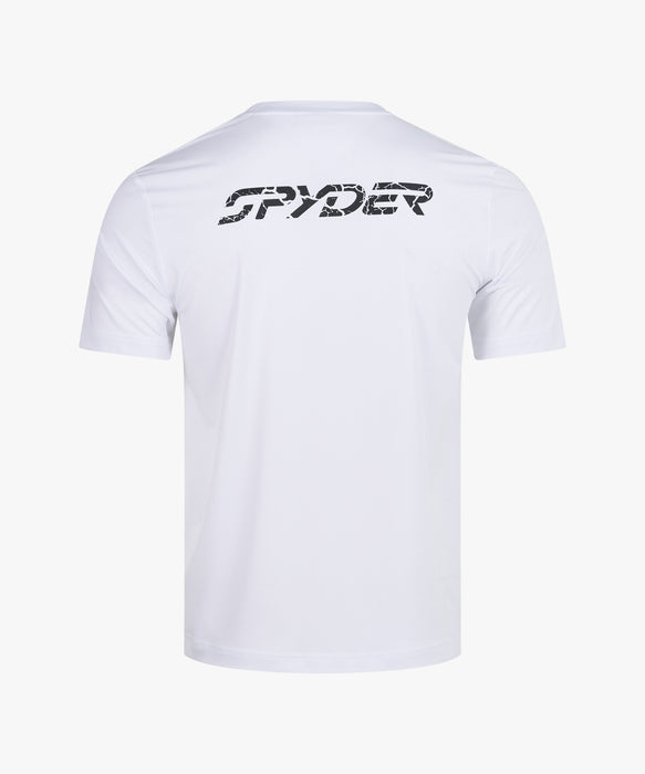 SPYDER メンズ ROUND NECK SHORT T-SHIRTS Tシャツ 【2026年春夏モデル】 WHT / XL