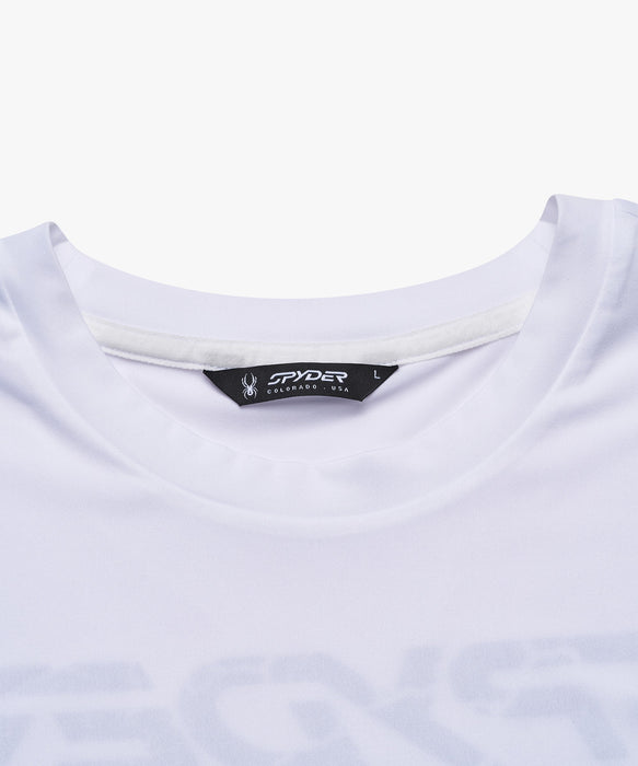 SPYDER メンズ ROUND NECK SHORT T-SHIRTS Tシャツ 【2026年春夏モデル】 WHT / XL
