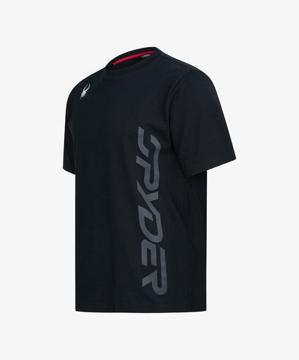 SPYDER メンズ ROUND NECK SHORT T-SHIRTS Tシャツ 【2026年春夏モデル】 BLK / XL