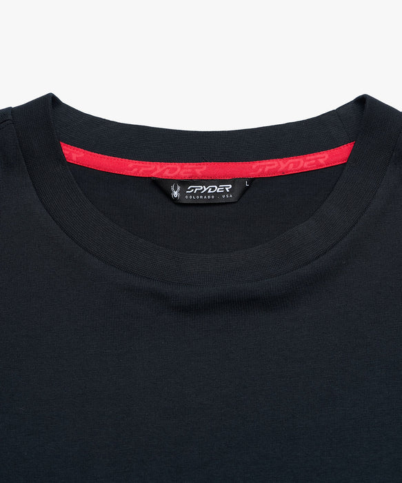 SPYDER メンズ ROUND NECK SHORT T-SHIRTS Tシャツ 【2026年春夏モデル】 BLK / XL