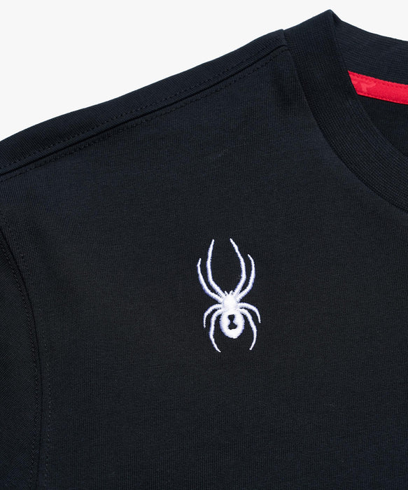 SPYDER メンズ ROUND NECK SHORT T-SHIRTS Tシャツ 【2026年春夏モデル】 BLK / XL