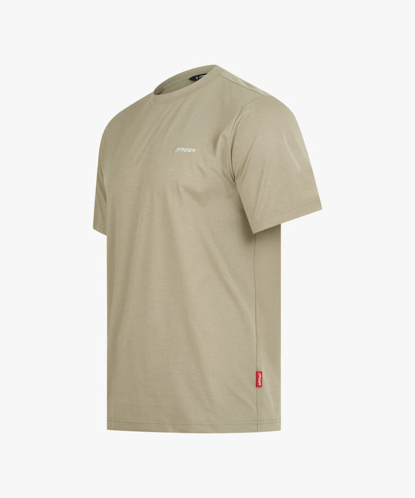 SPYDER メンズ ROUND NECK SHORT T-SHIRTS Tシャツ 【2026年春夏モデル】 BEG / XL