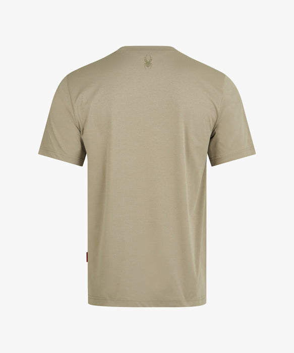 SPYDER メンズ ROUND NECK SHORT T-SHIRTS Tシャツ 【2026年春夏モデル】 BEG / XL