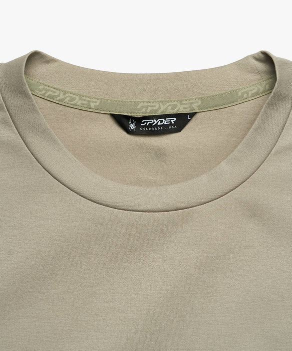 SPYDER メンズ ROUND NECK SHORT T-SHIRTS Tシャツ 【2026年春夏モデル】 BEG / XL