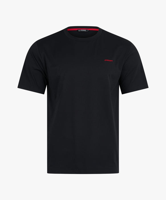 SPYDER メンズ ROUND NECK SHORT T-SHIRTS Tシャツ 【2026年春夏モデル】 BLK / XL